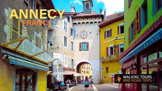 Annecy  Old French Town Walking Tour 4k  Most beautiful city in France  Venice of the Alps [upl. by Fuller]