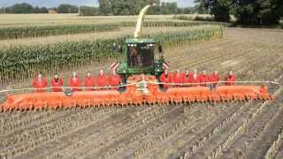 Chopping 20 rows of corn with Kemper [upl. by Etnoved]