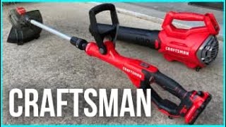 Craftsman V20 weed eater and blower combo unboxing and first impression [upl. by Aneles]