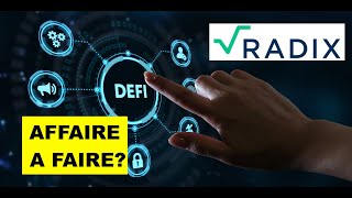 🚨 RADIX XRD 🔥 LA BLOCKCHAIN DEFI ET WEB 3 LA PLUS SOUS COTEE DU MOMENT 🎯 OPPPORTUNITE ET REBOND 🫵🏻 [upl. by Bernete]