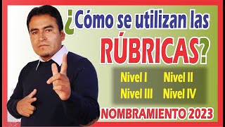 🔴1ra parte📑 Rubricas de evaluación ¿Cual es su estructura ¿Cómo se usa🚀Curso para nombramiento🤘 [upl. by Westberg414]