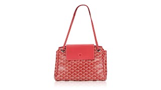 Goyard Goyardine Rouette PM Red [upl. by Seebeck781]