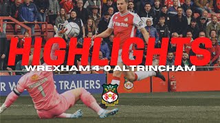 HIGHLIGHTS  Wrexham 40 Altrincham [upl. by Solokin]