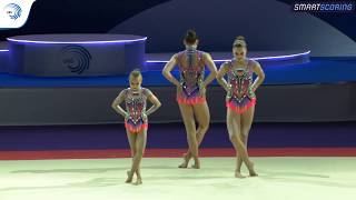 Womens group Russia  2019 Acro Europeans allaround final [upl. by Enitsirhk738]