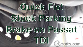 Stuck Parking Brake Cables on VW [upl. by Shari86]