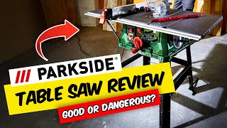 New Parkside PTKS 2000 H5 table saw unboxing assembly amp review [upl. by Eniluqaj]