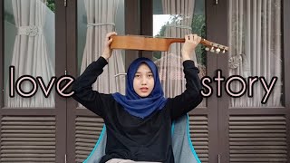 Taylor Swift  Love Story Guitalele Fingerstyle Cover [upl. by Aseeram]