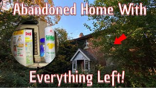 We Explore This Abandoned House With Everything Left Behind [upl. by Anairdna]