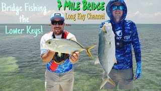 Lower Florida Keys BRIDGE Fishing 7 Mile Bridge and Long Key Channel [upl. by Cassaundra]