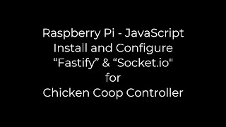 Install and Configure Fastify amp Socketio  Step 1 JavaScript code [upl. by Amme588]