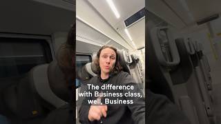 DownieLive compares Economy and Business class in our new trains 👀😲Full video on his channel [upl. by Aylsworth953]