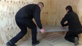 Installation of a shower tray onto joists and marine ply [upl. by Irakuy445]