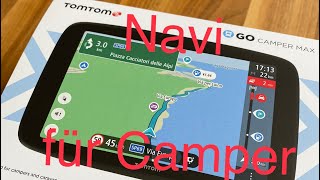 Navi für Camper TomTom GO Camper Max Unboxing Installation Vorstellung UnterwegsTest Wohnmobil [upl. by Olsson]