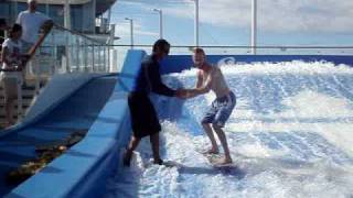 Oasis of the Seas Flowrider [upl. by Fillander]