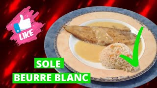 🐠Soles au beurre blanc en 9 étapes  recette de la sauce beurre blanc  comment préparer la sole🐠 [upl. by Fogarty]