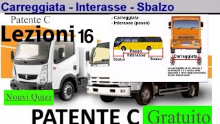 Patente C lezioni 16 gratuito  Patente C c1 Nouvi Quizz  Sbalzo interasse carreggiata [upl. by Zoe432]