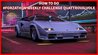 FH5 How to do Forzathon Weekly Challenge Quattrovalvole [upl. by Eilis]