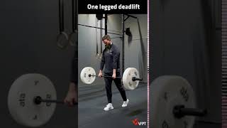 One legged deadlift [upl. by Ennayllek]