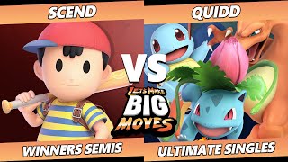 LMBM 2022 Winners Semis  Scend Ness Vs Quidd Pokemon Trainer SSBU Ultimate Tournament [upl. by Nnylarej323]