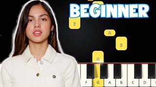 Olivia Rodrigo  Drivers License  Beginner Piano Tutorial  Easy Piano [upl. by Loreen985]