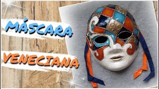 CARETA  MASCARA VENECIANA 2019  paso a paso [upl. by Ecyal]