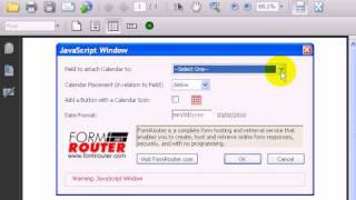 How To Add A Calendar To A PDF Form In Acrobat [upl. by Lawson499]