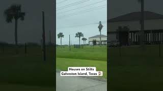 Houses in Stilts Galveston Island Texas galvestontexas [upl. by Orodoet]