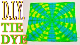 DIY Easy 2Color Tie Dye Bandana  Variations Tutorial 21 [upl. by Merriman]