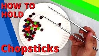 How to hold and use Chopsticks for Beginners [upl. by Aleek]