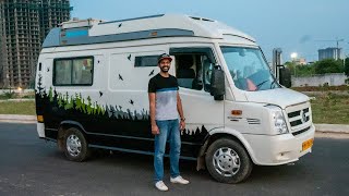 Force Traveller Caravan  Home On Wheels Can Sleep 5  Faisal Khan [upl. by Na349]