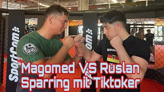 Magomed VS Ruslan Sparring MMABoxingKickboxenRingen sparring mma boxing kickboxing kampf [upl. by Aznola]