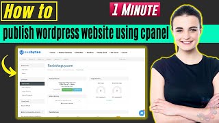 How to publish wordpress website using cpanel 2024 [upl. by Eirovi]