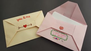 ⩥ Cómo hacer un 📩 SOBRE 📩 para carta  Origami PASO A PASO [upl. by Dina]