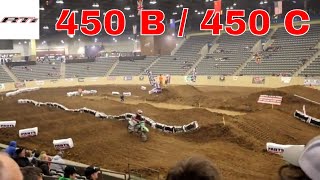 Tri State MX Indoor Racing  AllTech Arena Lexington KY  Friday 12519  450 B 450 C [upl. by Aicnatsnoc25]