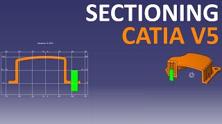 Sectioning in CATIA V5  Export section grid to section and more [upl. by Neelrak627]