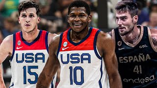 Team USA vs Spain Full Game Highlights  2023 FIBA World Cup  August 13 2023 [upl. by Yddet]