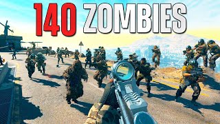 1 Squad vs 140 Zombies in Warzone 2 [upl. by Ru852]