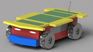 Solidworks tutorial Mecanum Wheel designAssemblyMotion Study II Mecanum Wheel Drive [upl. by Dowling]