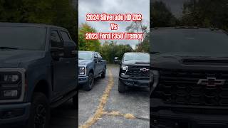 2024 Silverado HD ZR2 66l gas vs 2023 Ford F350 Tremor High output powerstroke 2023superduty [upl. by Scholz]