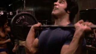 Lou Ferrigno shoulder press  pumping iron segment [upl. by Euginomod]