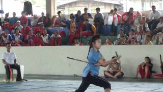 STCAA Arnis quotAnyo Double Baston Competitionquot Featuring Dharlene Lualhati of Laguna [upl. by Annocahs]