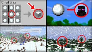 ✔ Minecraft 10 Things You Didnt Know About Snow [upl. by Narat]