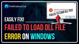 Failed to load DLL file on windows1110 computer [upl. by Anala72]