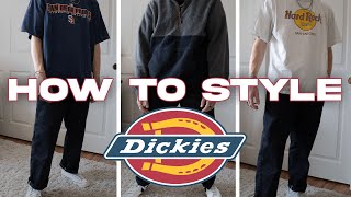 HOW TO STYLE DICKIES 874  Top 3 Dickies Outfits [upl. by Malsi]