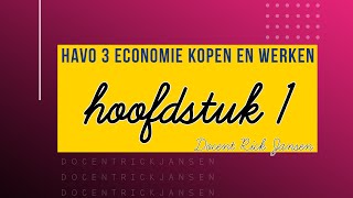 Economie HAVO 3  Kopen en Werken 3e druk  Hoofdstuk 1 [upl. by Acherman]