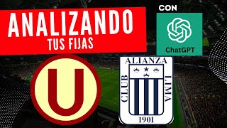 LAS FIJAS PARA EL CLÁSICO U vs ALIANZA LIMA [upl. by Azeel]