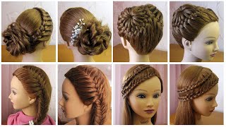 4 Coiffures simples pour les fêtes  mariage 🌟 Quick and easy prom  bridal hairstyles for ladies [upl. by Aivatnwahs]