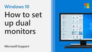 How to set up multiple monitors on Windows 10  Microsoft [upl. by Hermosa111]