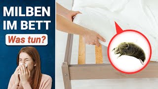 Milben aus Matratze entfernen ❌ So kriegst du dein Bett milbenfrei [upl. by Melborn]