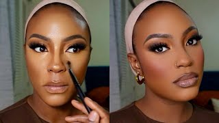 DETAILED BEGINNER MAKEUP TUTORIAL  THE CORRECT ORDER OF MAKEUP APPLICATION darkskin brownskin [upl. by Schroeder]